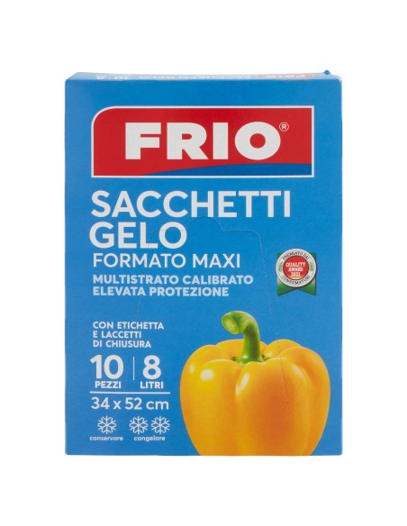 frio sacchi gelo formato maxi - 8 litri - 34x52cm - 10 pezzi: tuttocasashop.it: carta & monouso