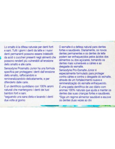 sensodyne dentifricio - 75ml - prosmalto junior 6-12 anni: tuttocasashop.it: igiene e cura della persona