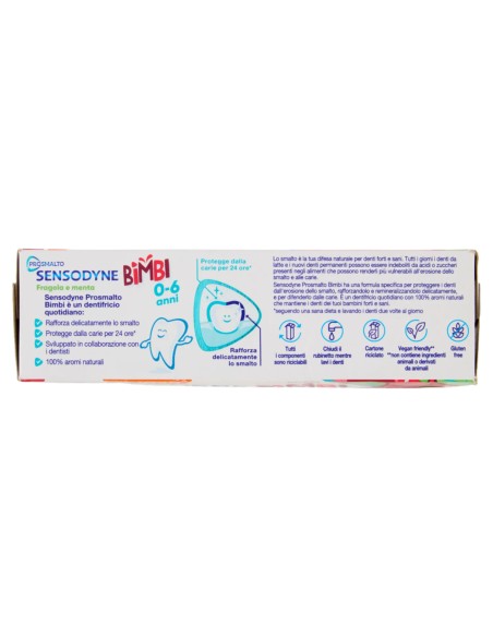 sensodyne dentifricio - 75ml - prosmalto kids 0-6 anni: tuttocasashop.it: igiene e cura della persona