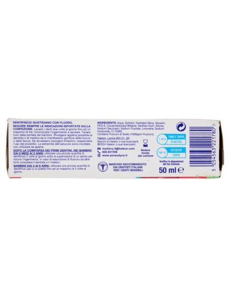 sensodyne dentifricio - 75ml - prosmalto kids 0-6 anni: tuttocasashop.it: igiene e cura della persona