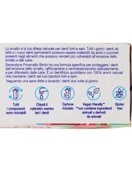 sensodyne dentifricio - 75ml - prosmalto kids 0-6 anni: tuttocasashop.it: igiene e cura della persona