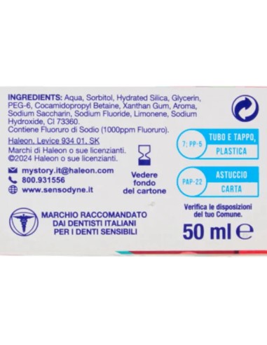 sensodyne dentifricio - 75ml - prosmalto kids 0-6 anni: tuttocasashop.it: igiene e cura della persona