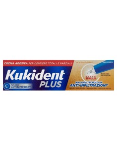 kukident plus crema adesiva - 35g - sigillo antibatterico anti-infiltrazioni: tuttocasashop.it: igiene e cura della persona