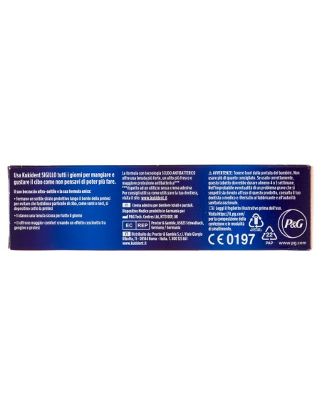 kukident plus crema adesiva - 35g - sigillo antibatterico anti-infiltrazioni: tuttocasashop.it: igiene e cura della persona