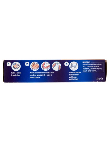 kukident plus crema adesiva - 35g - sigillo antibatterico anti-infiltrazioni: tuttocasashop.it: igiene e cura della persona