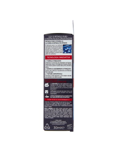 l'oreal revitalift laser retinolo puro 0.2 siero notte anti-rughe - 30ml: tuttocasashop.it: igiene e cura della persona
