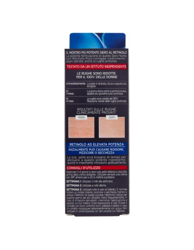 l'oreal revitalift laser retinolo puro 0.2 siero notte anti-rughe - 30ml: tuttocasashop.it: igiene e cura della persona