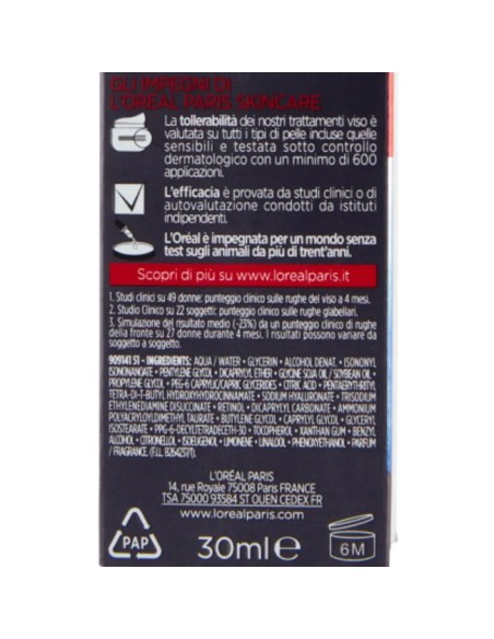 l'oreal revitalift laser retinolo puro 0.2 siero notte anti-rughe - 30ml: tuttocasashop.it: igiene e cura della persona