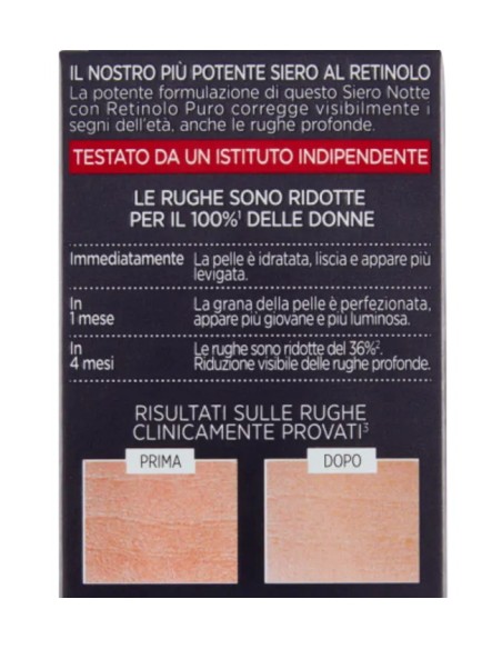 l'oreal revitalift laser retinolo puro 0.2 siero notte anti-rughe - 30ml: tuttocasashop.it: igiene e cura della persona