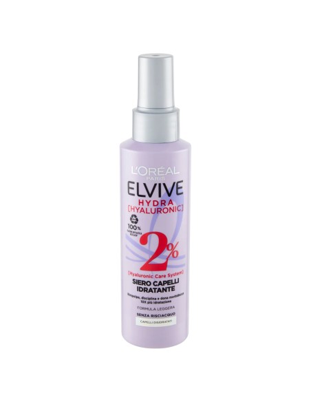 elvive hydra hyaluronic siero capelli idratante 150ml - senza risciacquo: tuttocasashop.it: igiene e cura della persona
