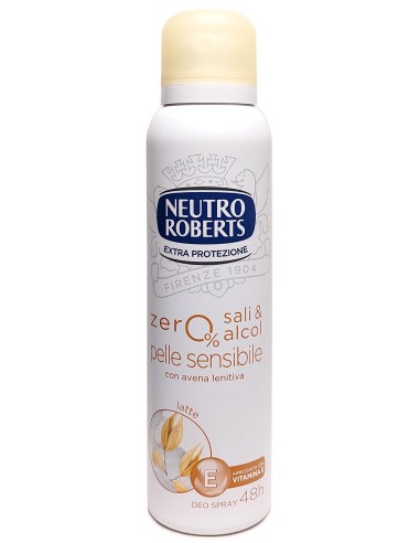 neutro roberts deodorante spray 150ml - pelle sensibile - con avena lenitiva: tuttocasashop.it: igiene e cura della persona