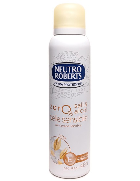 neutro roberts deodorante spray 150ml - pelle sensibile - con avena lenitiva: tuttocasashop.it: igiene e cura della persona