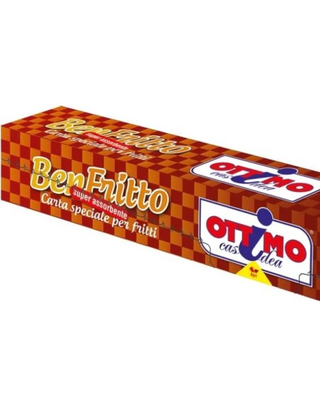 ottimo ben fritto carta assorbente speciale per fritti - 15 fogli 33x32cm: tuttocasashop.it: carta & monouso