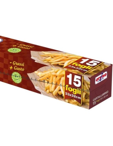 ottimo ben fritto carta assorbente speciale per fritti - 15 fogli 33x32cm: tuttocasashop.it: carta & monouso