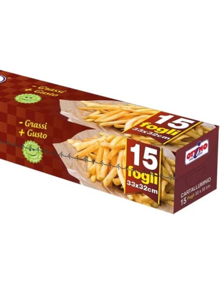 ottimo ben fritto carta assorbente speciale per fritti - 15 fogli 33x32cm: tuttocasashop.it: carta & monouso