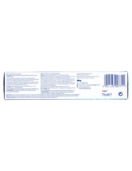 aquafresh dentifricio 75ml - intense clean - freschezza lunga durata: tuttocasashop.it: igiene e cura della persona