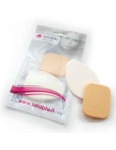 setablu 2 sugnette per fondotinta - applicazione trucco - make-up: tuttocasashop.it: igiene e cura della persona