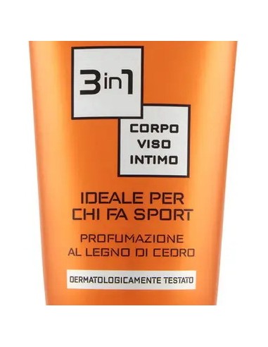 sauber men shower gel active odour control - 200ml - 3in1 corpo viso intimo: tuttocasashop.it: igiene e cura della persona