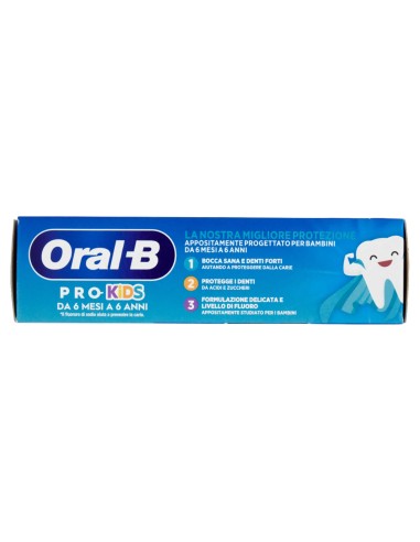 oral-b pro-kids dentifricio 50ml - denti forti e bocca sana - da 0 a 6 anni: tuttocasashop.it: igiene e cura della persona