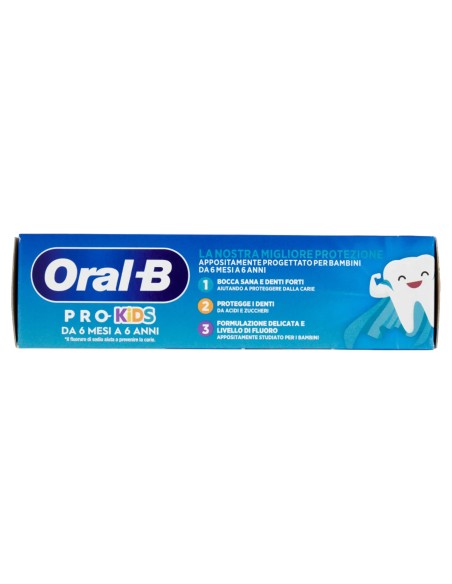 oral-b pro-kids dentifricio 50ml - denti forti e bocca sana - da 0 a 6 anni: tuttocasashop.it: igiene e cura della persona