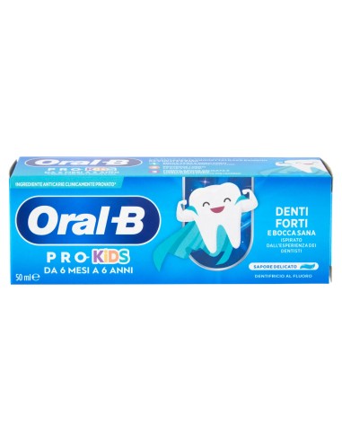 oral-b pro-kids dentifricio 50ml - denti forti e bocca sana - da 0 a 6 anni: tuttocasashop.it: igiene e cura della persona