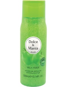 dolce & mania doccia shower gel esfoliante - 300ml - mela verde: tuttocasashop.it: igiene e cura della persona