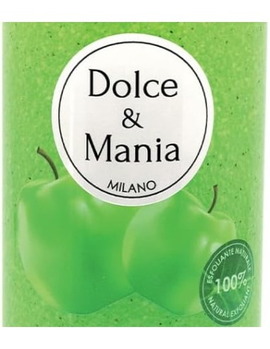 dolce & mania doccia shower gel esfoliante - 300ml - mela verde: tuttocasashop.it: igiene e cura della persona