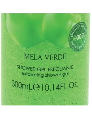 dolce & mania doccia shower gel esfoliante - 300ml - mela verde: tuttocasashop.it: igiene e cura della persona