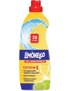limonello gel lavastoviglie - 38 lavaggi - 684ml - al limone: tuttocasashop.it: pulizia e cura della casa