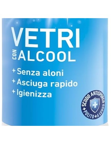 quasar vetri detergente spray - 680ml - con erogatore - con alcool: tuttocasashop.it: pulizia e cura della casa