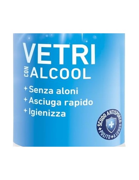 quasar vetri detergente spray - 680ml - con erogatore - con alcool: tuttocasashop.it: pulizia e cura della casa