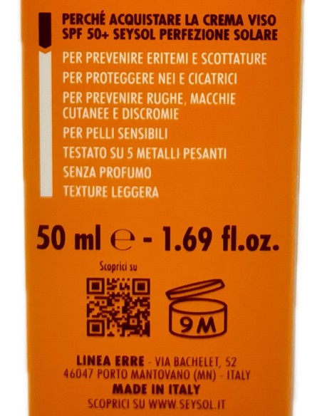 seysol crema solare viso 50ml anti-age antimacchia - spf 50+ - molto alta: tuttocasashop.it: igiene e cura della persona