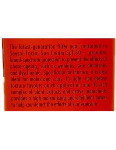 seysol crema solare viso 50ml anti-age antimacchia - spf 50+ - molto alta: tuttocasashop.it: igiene e cura della persona