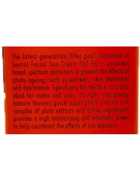 seysol crema solare viso 50ml anti-age antimacchia - spf 50+ - molto alta: tuttocasashop.it: igiene e cura della persona