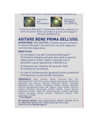 biorepair collutorio - 500ml - alta densita' - protezione gengive: tuttocasashop.it: igiene e cura della persona