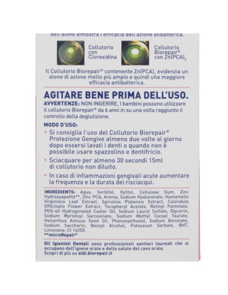 biorepair collutorio - 500ml - alta densita' - protezione gengive: tuttocasashop.it: igiene e cura della persona