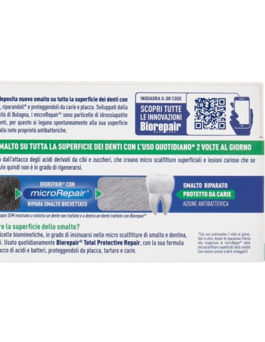 biorepair dentifricio - 75ml - total protection - protezione carie e smalto: tuttocasashop.it: igiene e cura della persona
