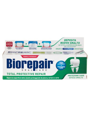 biorepair dentifricio - 75ml - total protection - protezione carie e smalto: tuttocasashop.it: igiene e cura della persona