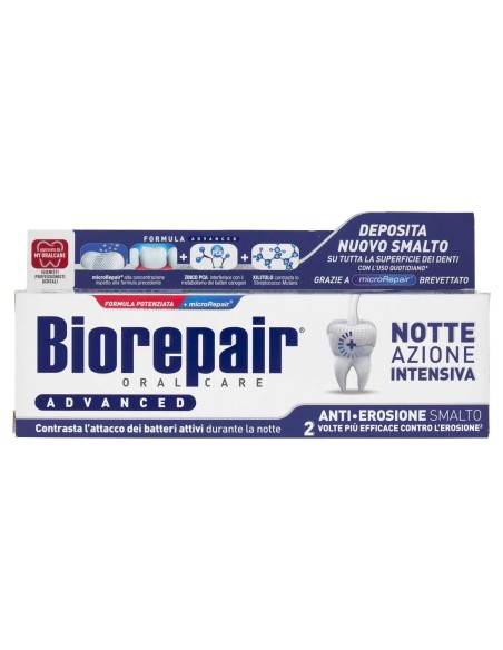 biorepair dentifricio - 75ml - advanced - notte azione intensiva: tuttocasashop.it: igiene e cura della persona