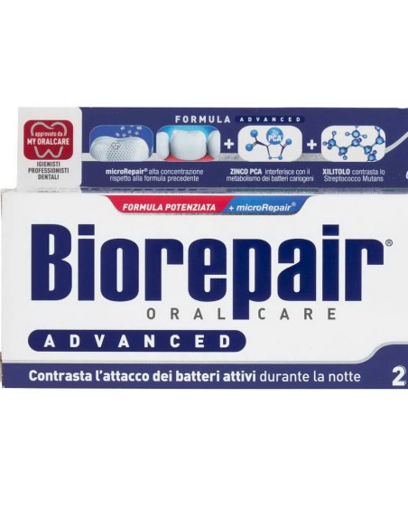 biorepair dentifricio - 75ml - advanced - notte azione intensiva: tuttocasashop.it: igiene e cura della persona