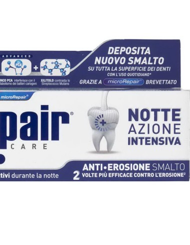 biorepair dentifricio - 75ml - advanced - notte azione intensiva: tuttocasashop.it: igiene e cura della persona