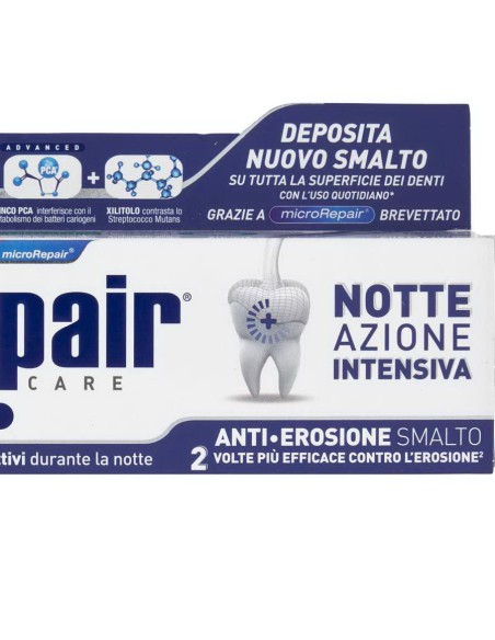 biorepair dentifricio - 75ml - advanced - notte azione intensiva: tuttocasashop.it: igiene e cura della persona