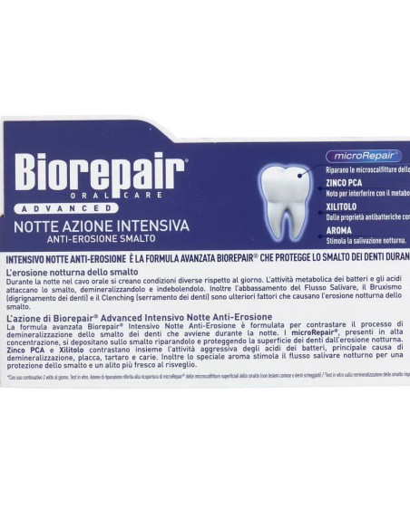 biorepair dentifricio - 75ml - advanced - notte azione intensiva: tuttocasashop.it: igiene e cura della persona