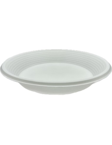 20 piatti monouso plastica bianchi extra rigidi diametro 20.5cm - fondi: tuttocasashop.it: carta & monouso
