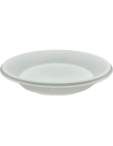 20 piatti monouso plastica bianchi extra rigidi diametro 20.5cm - fondi: tuttocasashop.it: carta & monouso