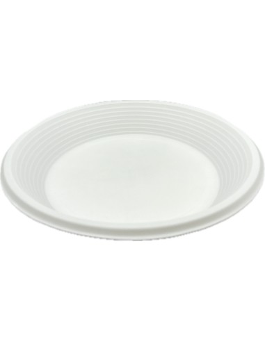 20 piatti monouso plastica bianchi extra rigidi diametro 20.5cm - fondi: tuttocasashop.it: carta & monouso