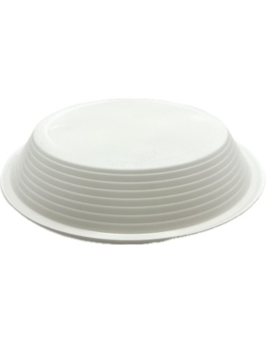 20 piatti monouso plastica bianchi extra rigidi diametro 20.5cm - fondi: tuttocasashop.it: carta & monouso
