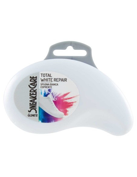 calzanetto sneaker total white repair - spugna bianca coprente: tuttocasashop.it: prodotti per bucato e tessuti