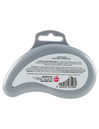 calzanetto sneaker total white repair - spugna bianca coprente: tuttocasashop.it: prodotti per bucato e tessuti
