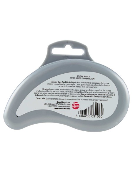 calzanetto sneaker total white repair - spugna bianca coprente: tuttocasashop.it: prodotti per bucato e tessuti